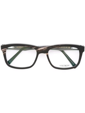 Gold And Wood 'madison' Glasses