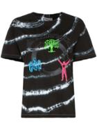 Ashley Williams Graphic Print Tie-dye Short-sleeved Cotton T-shirt -