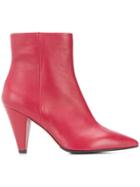 The Seller Ankle Boots - Red