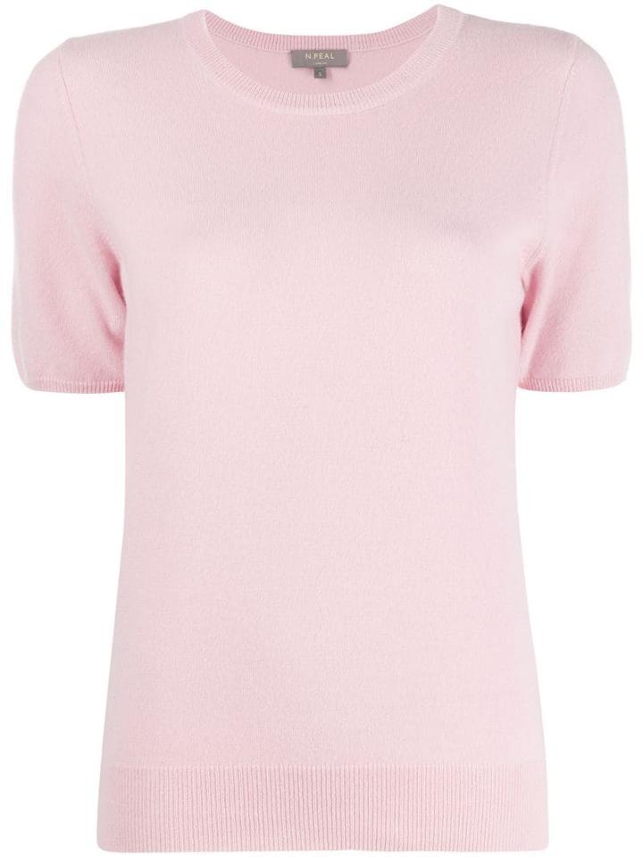 N.peal Cashmere Short-sleeved Top - Pink
