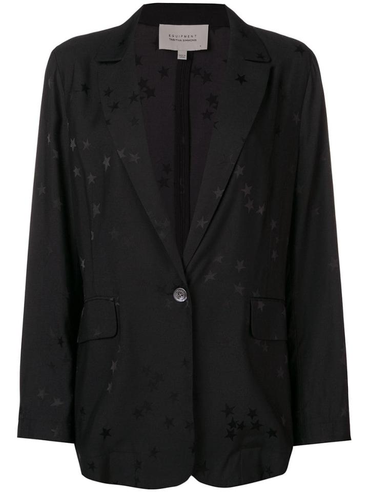 Equipment Star Print Blazer - Black