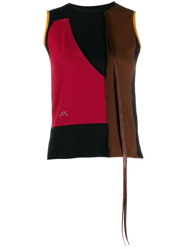 A-cold-wall* Sleeveless Colour-blocked Top - Black