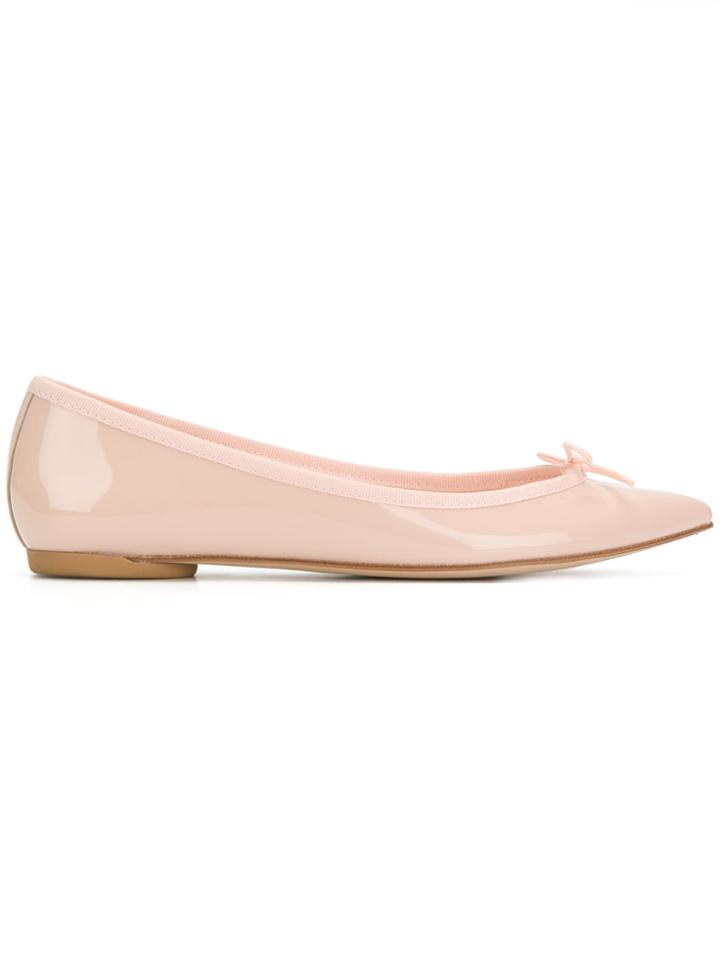 Repetto Pointed Toe Ballerinas - Pink & Purple