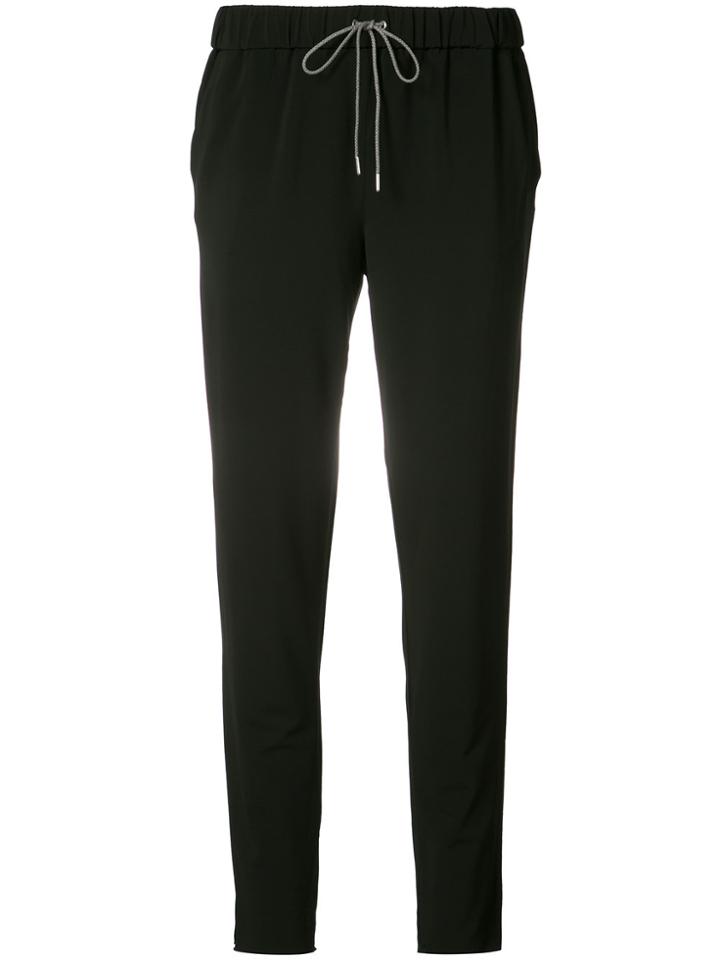 Fabiana Filippi Drawstring Skinny Trousers - Black