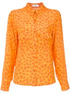 Amir Slama Leopard Print Shirt - Yellow & Orange