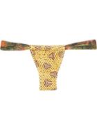Lygia & Nanny Printed Bikini Bottoms, Women's, Size: G, Yellow, Polyamide/spandex/elastane
