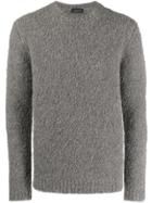 Roberto Collina Textured Knit Jumper - Grey