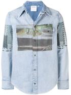 Calvin Klein Jeans Est. 1978 Printed Denim Shirt - Blue