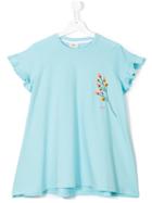 Fendi Kids Flared T-shirt, Girl's, Size: 14 Yrs, Blue