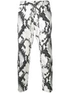 Just Cavalli Patterned Skinny Jeans - White