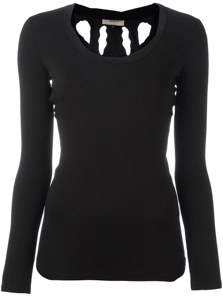 Murmur 'torn' Blouse, Women's, Size: Medium, Black, Nylon/spandex/elastane/viscose