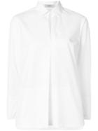 Barba Concealed Front Shirt - White
