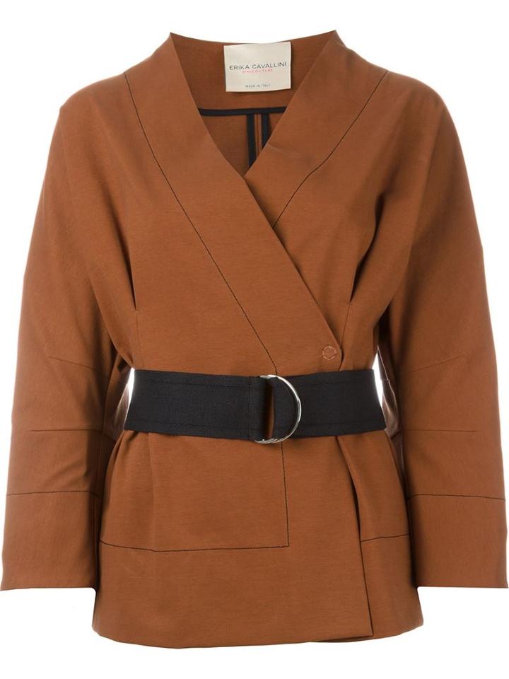 Erika Cavallini Belted Wrap Jacket
