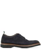 Green George Brogue Shoes - Blue