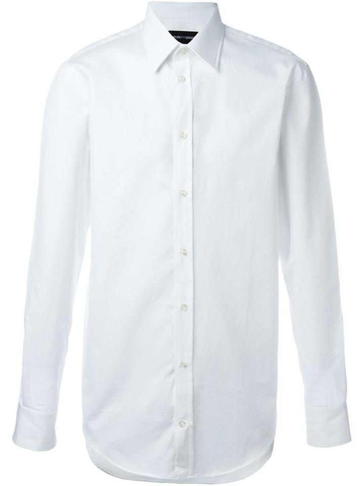 Emporio Armani Classic Shirt, Men's, Size: 40, White, Cotton