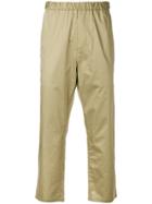 Oamc Straight Leg Cropped Trousers - Neutrals