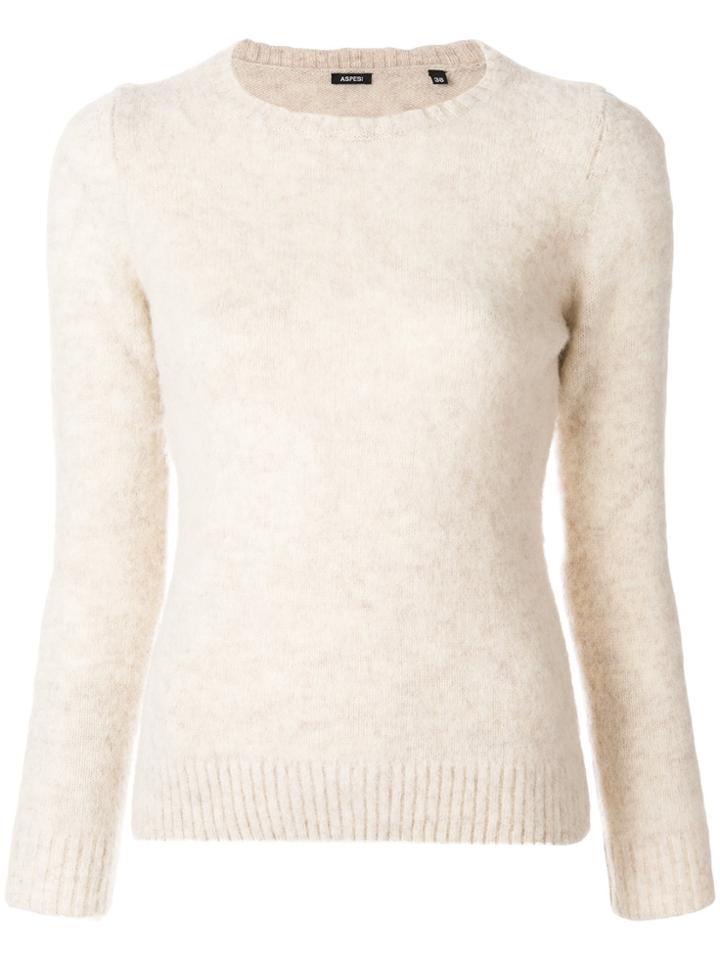 Aspesi Round Neck Jumper - Nude & Neutrals