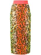 Stella Mccartney Leopard Print Skirt - Yellow & Orange