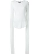 Max Tan Long Sleeve T-shirt - White