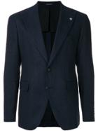 Tagliatore Slim Single-breasted Blazer - Blue