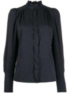 Isabel Marant Tonal Patterned Blouse - Grey