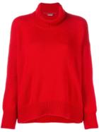 Ermanno Scervino Turtle Neck Knit Jumper - Red