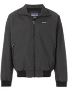 Patagonia Logo Bomber Jacket - Black