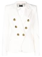 Elisabetta Franchi Double Buttoned Jacket - White