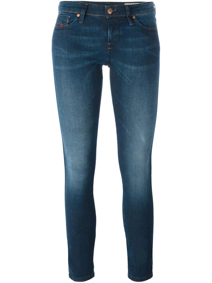 Diesel 'skin Zeel' Skinny Jeans, Women's, Size: 29/30, Blue, Cotton/polyester/spandex/elastane