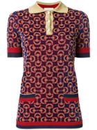 Gucci Knitted Jacquard Polo Shirt - Multicolour