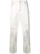 Balmain Straight-fit Ripped Jeans - White