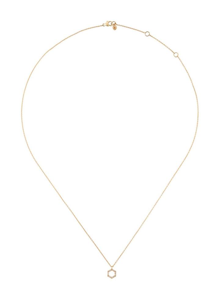 Astley Clarke 'honeycomb' Diamond Pendant Necklace - Metallic