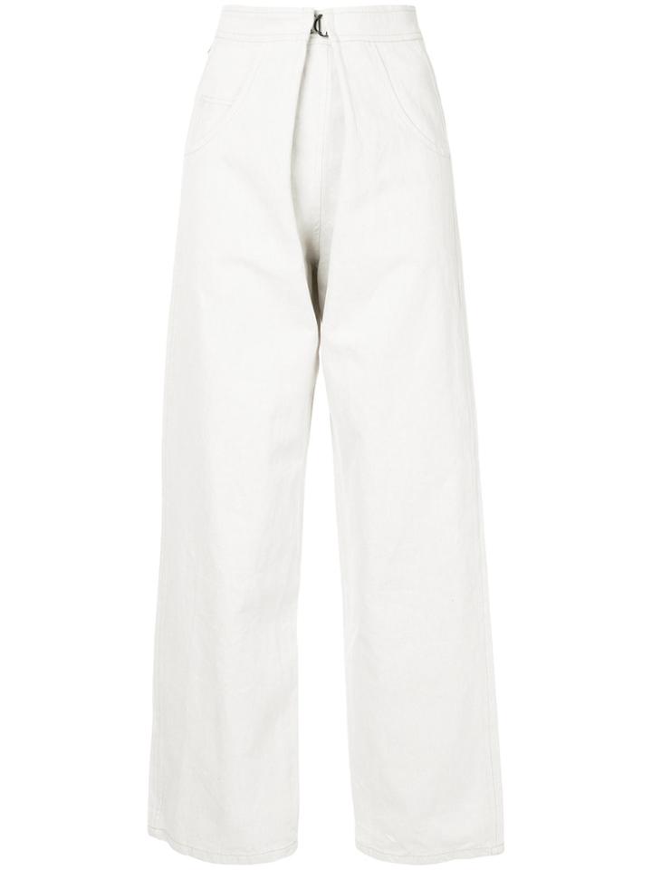 Christopher Esber High Waist Wide Leg Trousers - Blue