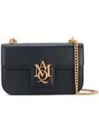 Insignia Satchel - Women - Leather - One Size, Black, Leather, Alexander Mcqueen