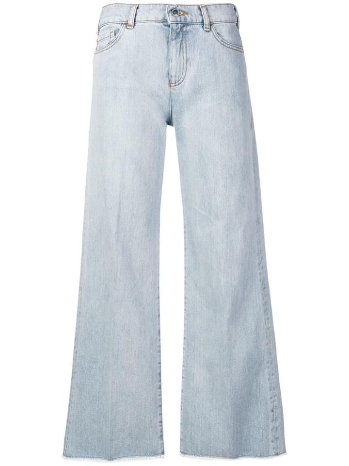Emporio Armani Flared Leg Jeans - Blue
