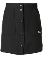 Champion Buttoned Short Skirt - Black
