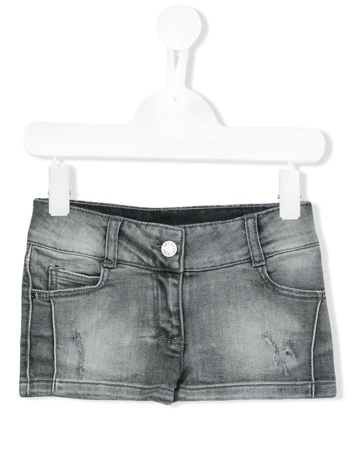 Zadig & Voltaire Denim Shorts, Girl's, Size: 12 Yrs, Grey