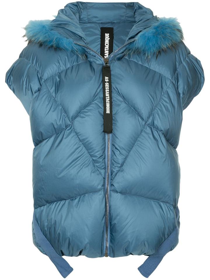 As65 Sleeveless Padded Jacket - Blue