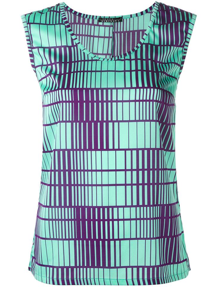Laura Urbinati - Sleeveless Top - Women - Silk/polyamide/spandex/elastane - 46, Green, Silk/polyamide/spandex/elastane