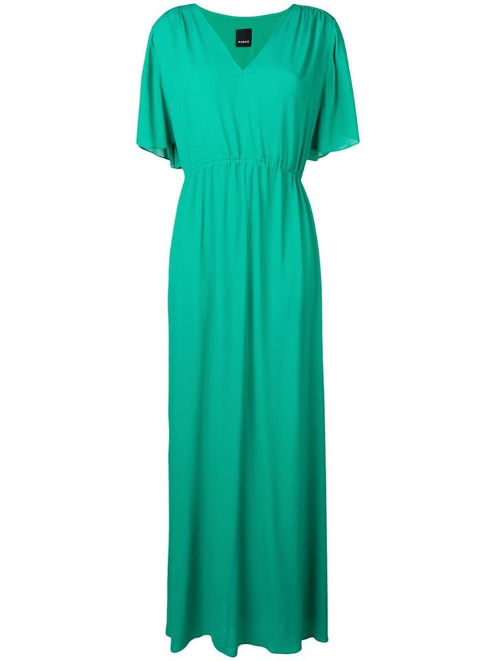 Pinko Drawstring Waist Maxi Dress - Green