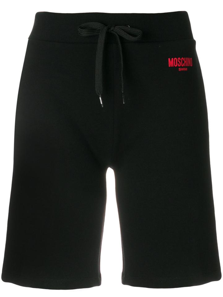Moschino Logo Track Shorts - Black