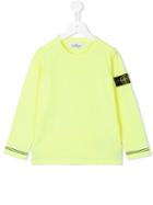 Stone Island Kids Crew Neck Sweatshirt, Boy's, Size: 6 Yrs, Yellow/orange
