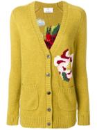 Allude Floral Cardigan - Yellow & Orange