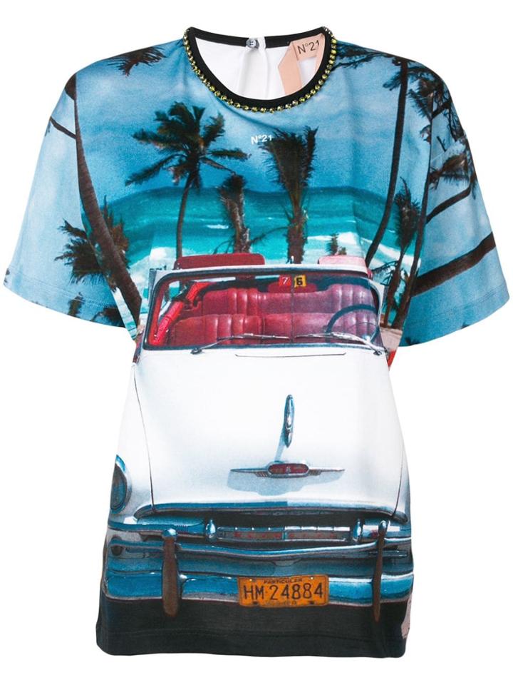 No21 Photographic Print T-shirt - Blue