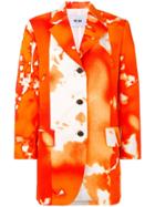 Msgm Tie-dye Blazer - Orange