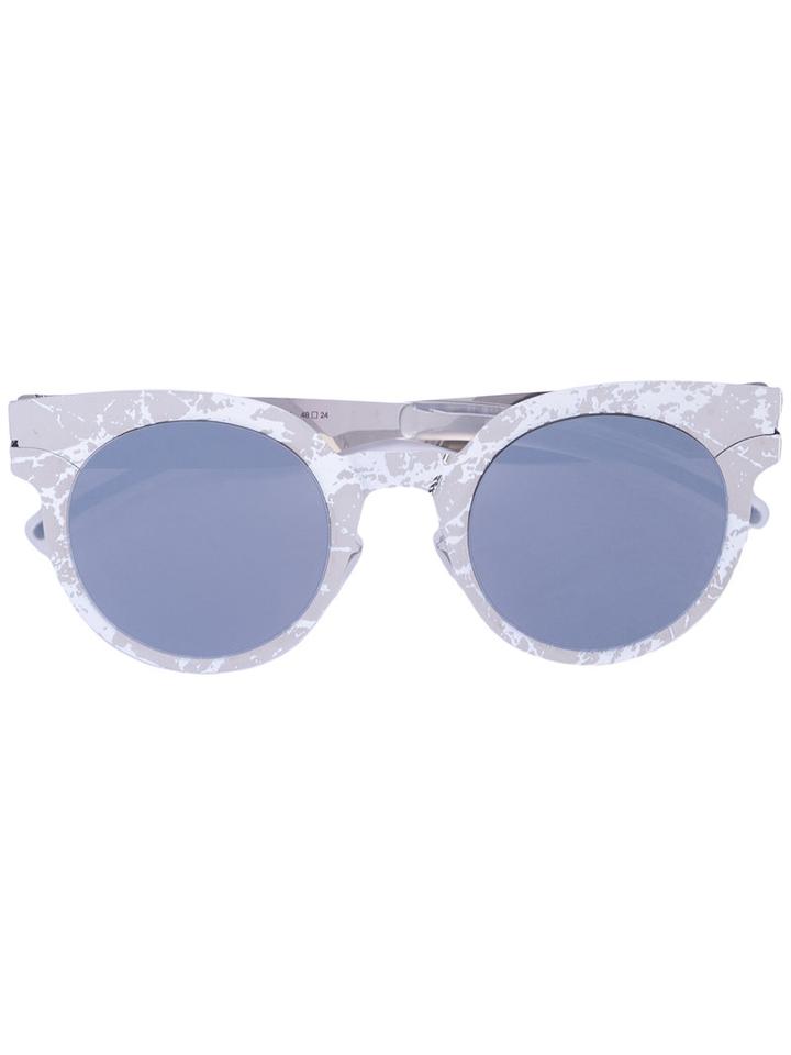 Mykita - Mykita X Maison Margiela 'transfer 004' Sunglasses - Unisex - Metal - One Size, Grey, Metal