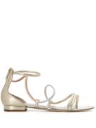 The Seller Squiggle Strap Sandals - Gold