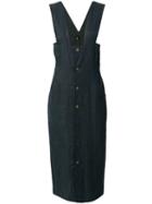 Comme Des Garçons Pre-owned Pinafore Midi Dress - Grey