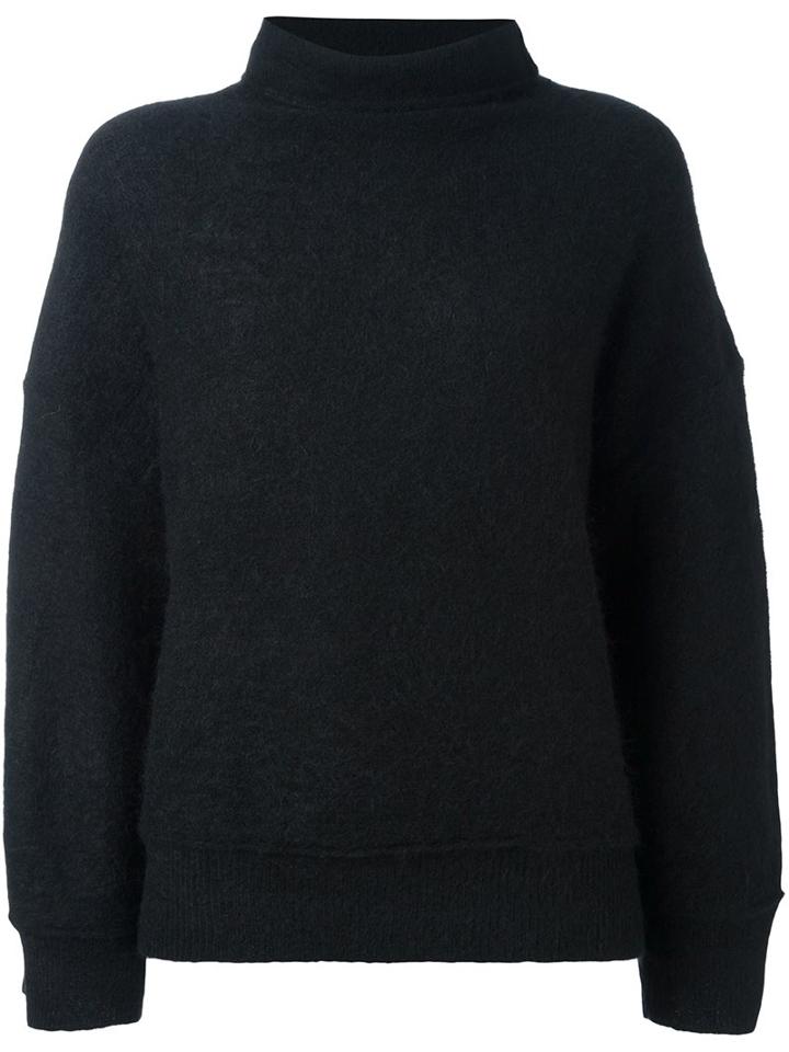 By Malene Birger 'sorocco' Turtleneck Jumper, Women's, Size: Medium, Black, Polyamide/spandex/elastane/mohair/wool