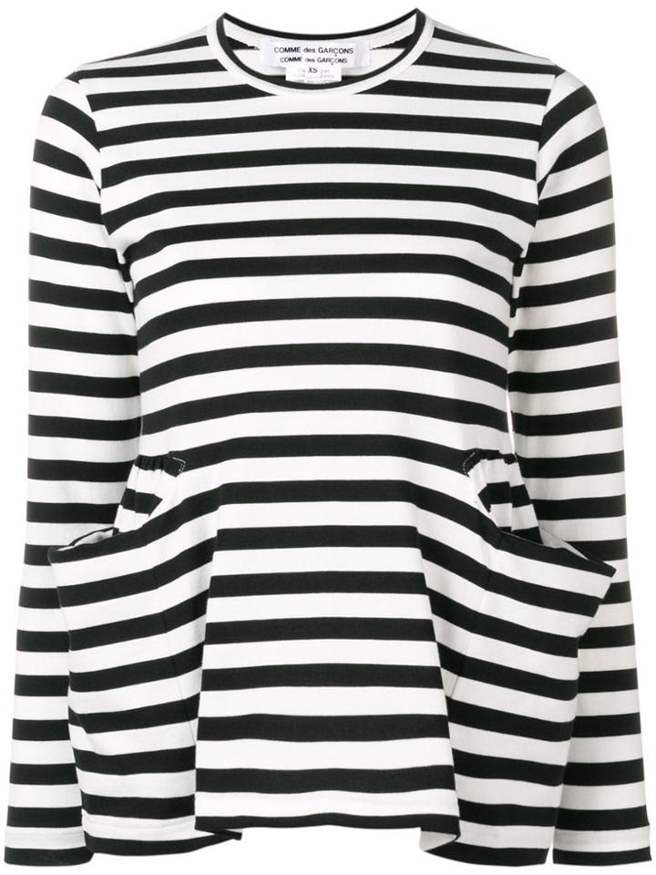 Comme Des Garçons Comme Des Garçons Striped Sweater - Black